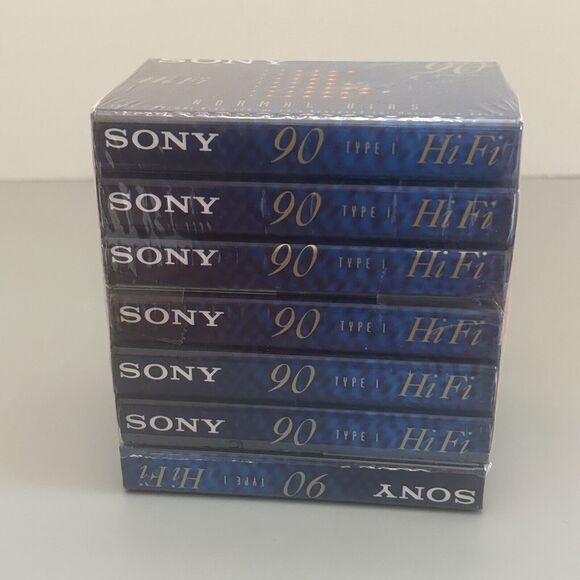 Sony Audio Cassettes HF High Fidelity 90 Minute Blank Recording Pack Of 7 - Picture 3 of 6